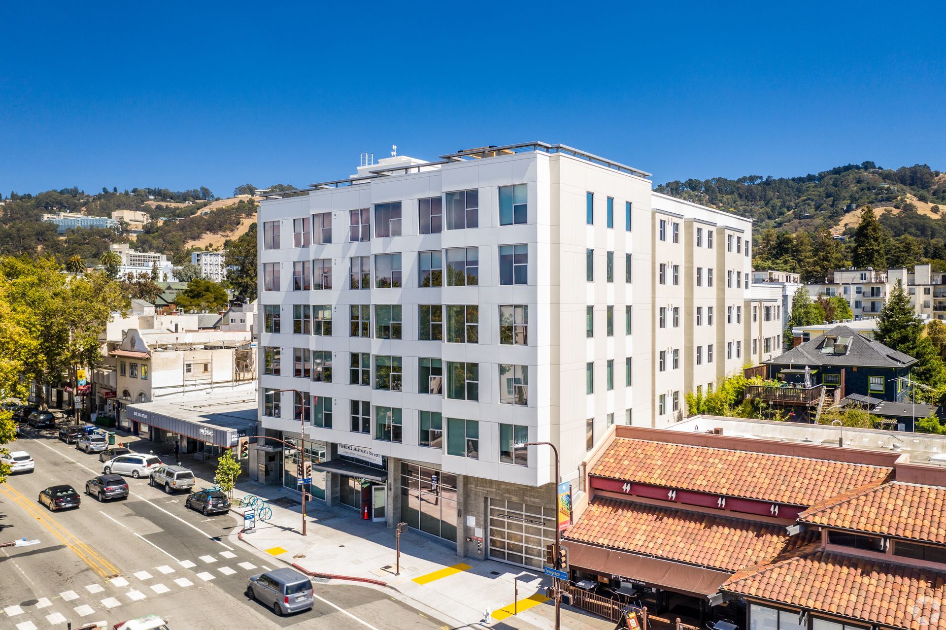 Panoramic Berkeley building photo