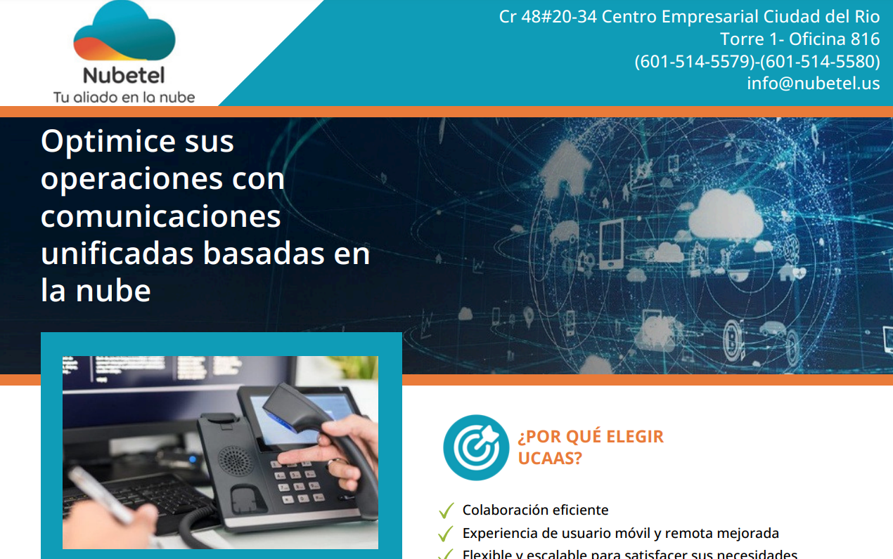 An advertisement for nubetel shows a person holding a phone