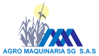 El logo para agro maquinaria sg sas