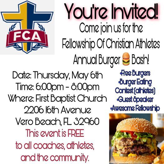 Come Out To Fca Burger Bash 21