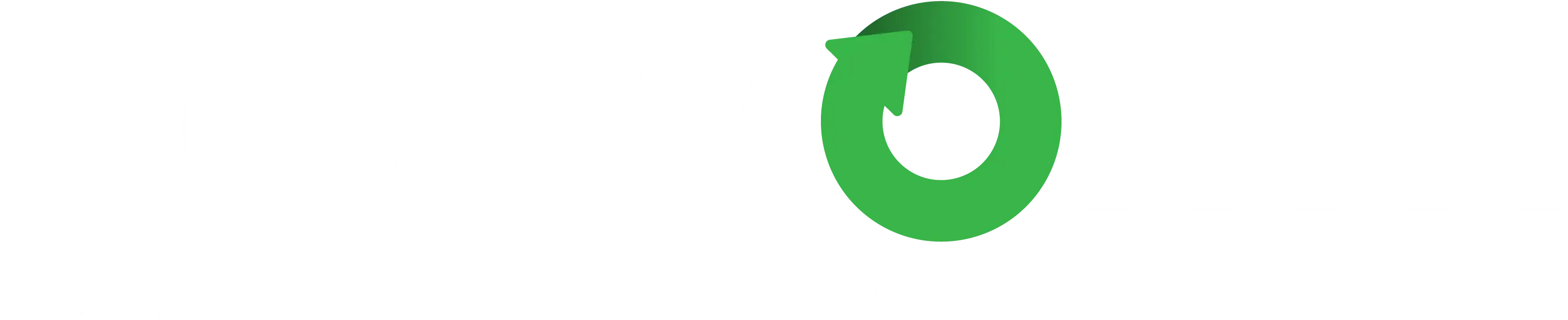 Green recycling symbol.