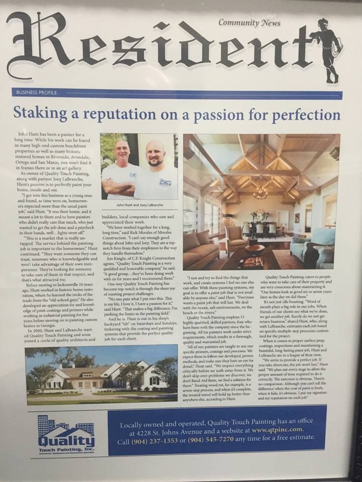 Newspaper article titled 