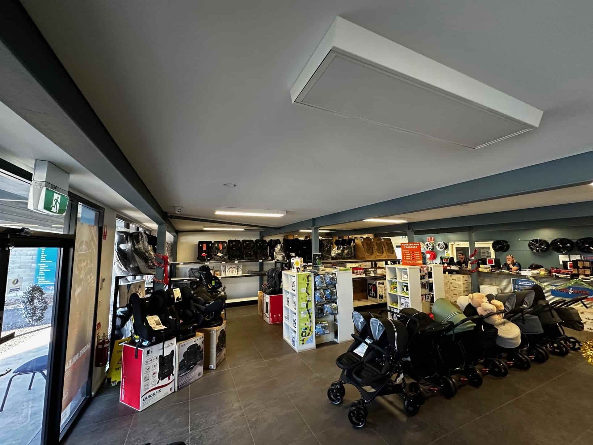 A Store Filled With Lots Of Stroller And Car Seats — Smitty's Tyres & More In Taminda, NSW