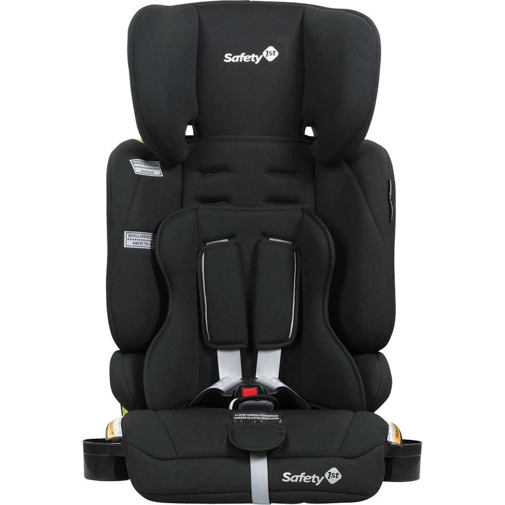 A Black Car Seat With The Word Safety On It — Smitty's Tyres & More In Taminda, NSW