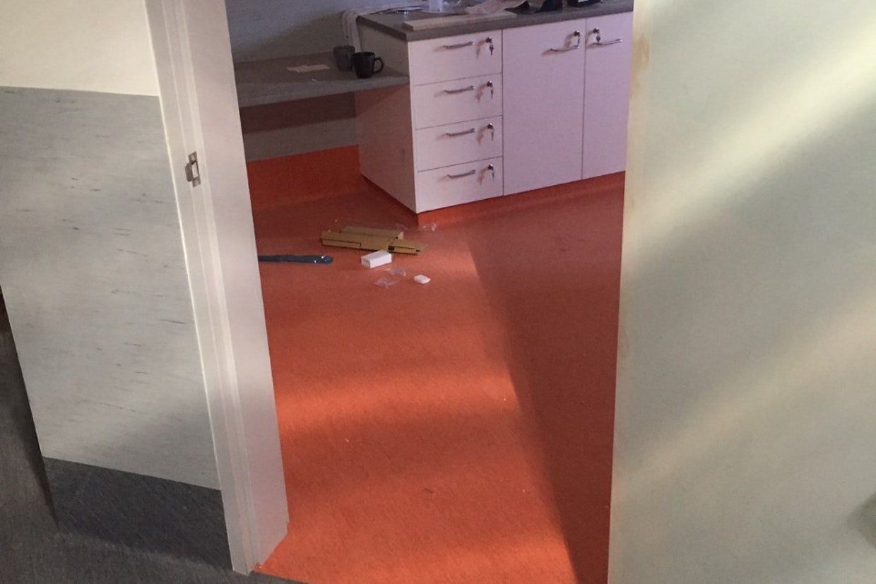 Orange Flooring in Room — Ozwide Flooring in Ciccone, NT