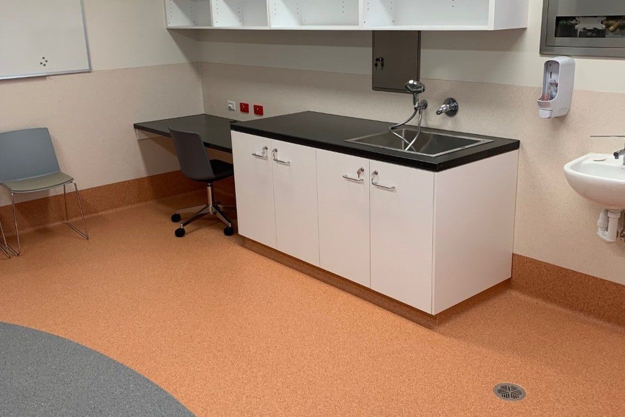 Orange Floor with Drainage — Ozwide Flooring in Ciccone, NT