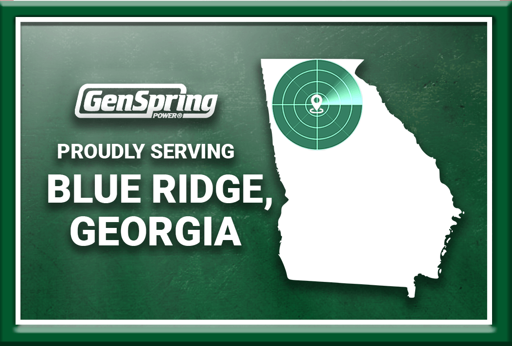 GenSpring Power Proudly Serves Blue Ridge, Georgia With Quality Home Generators.