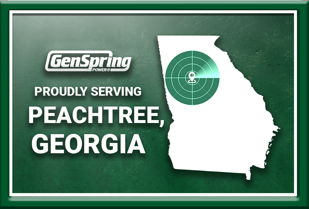 GenSpring Power Proudly Serves Peachtree, Georgia With Quality Home Generators.