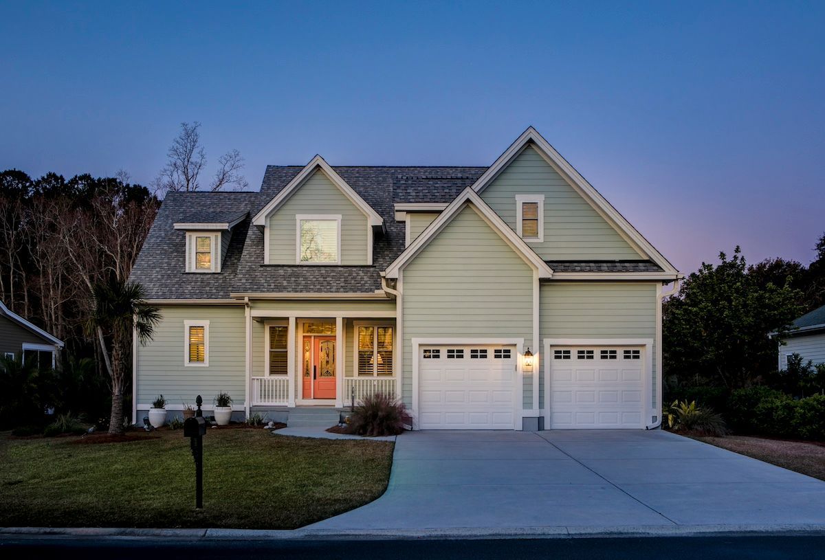 A Georgia Home Pictured at Sunset. GenSpring Power Installs Generators in Georgia Homes.