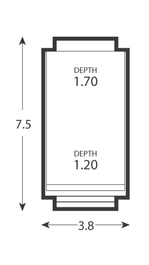 Classic Pool Size 7.5M by 3.8M