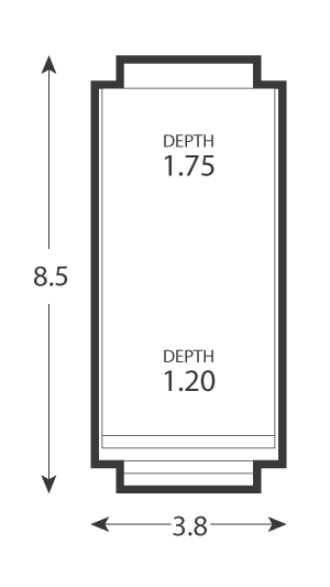 Classic Pool Size 8.5M by 3.8M
