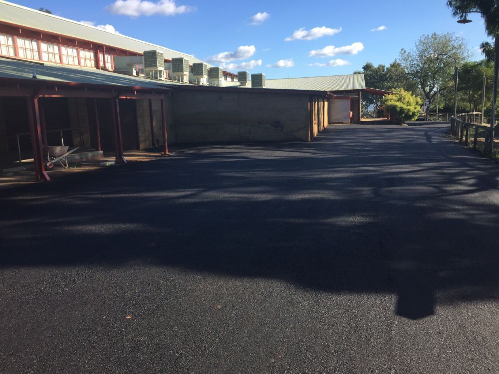 newly constructed asphalt road