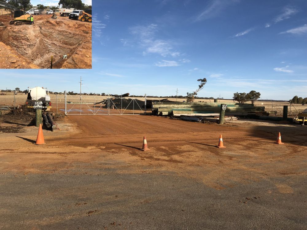 Project site leveling