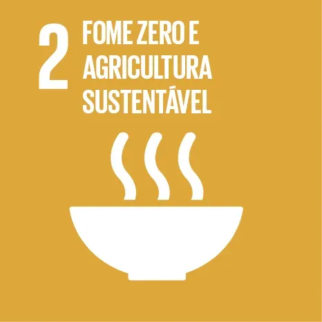 Um fundo amarelo com uma tigela de comida e os dizeres