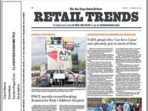 Newspaper page titled 