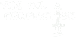 The Oil Connection logo with text and a drill rig silhouette.