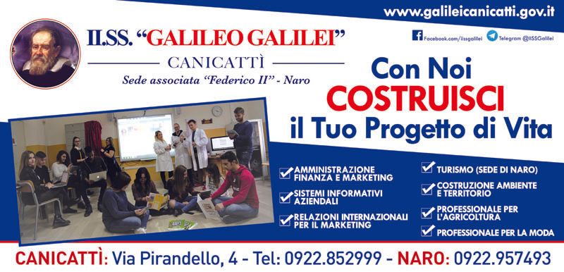 banner pubblicitario istituto scolastico Galileo Galilei