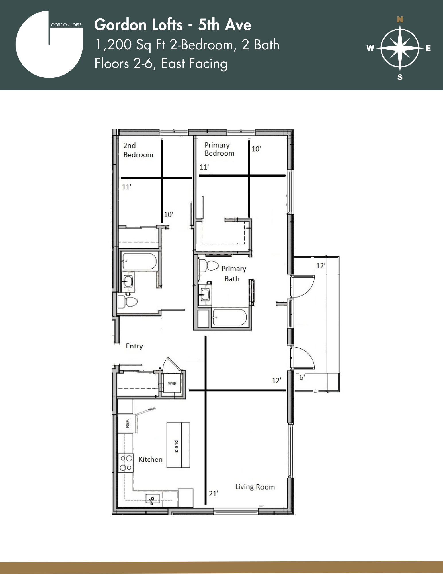 The 5th Avenue Unfurnished floor plan