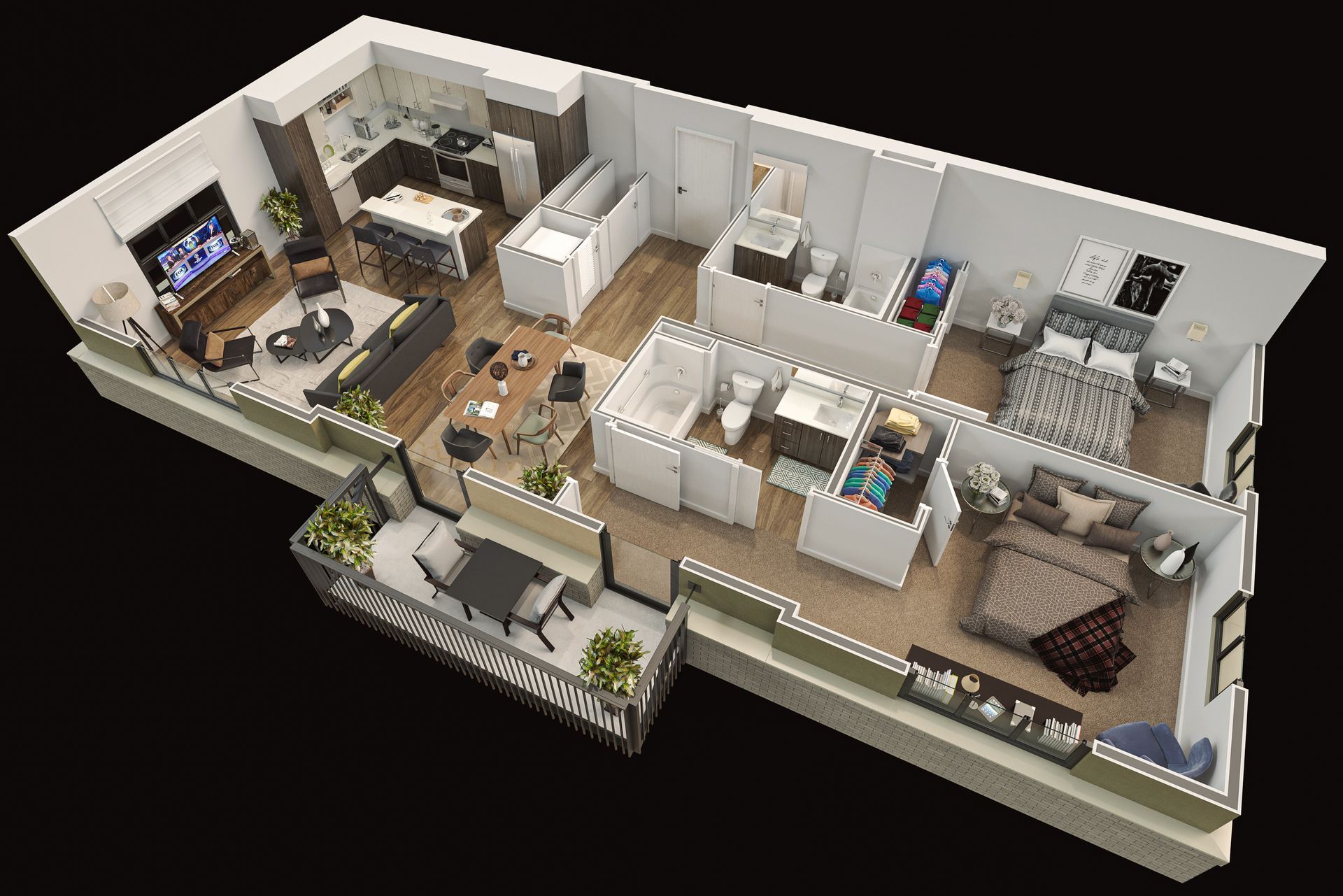 The 5th Avenue Unfurnished floor plan