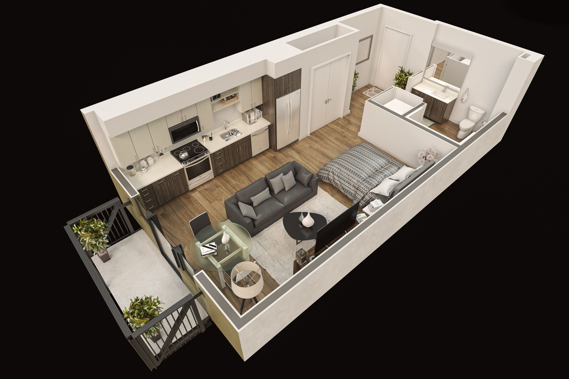 The Pearl Unfurnished floor plan