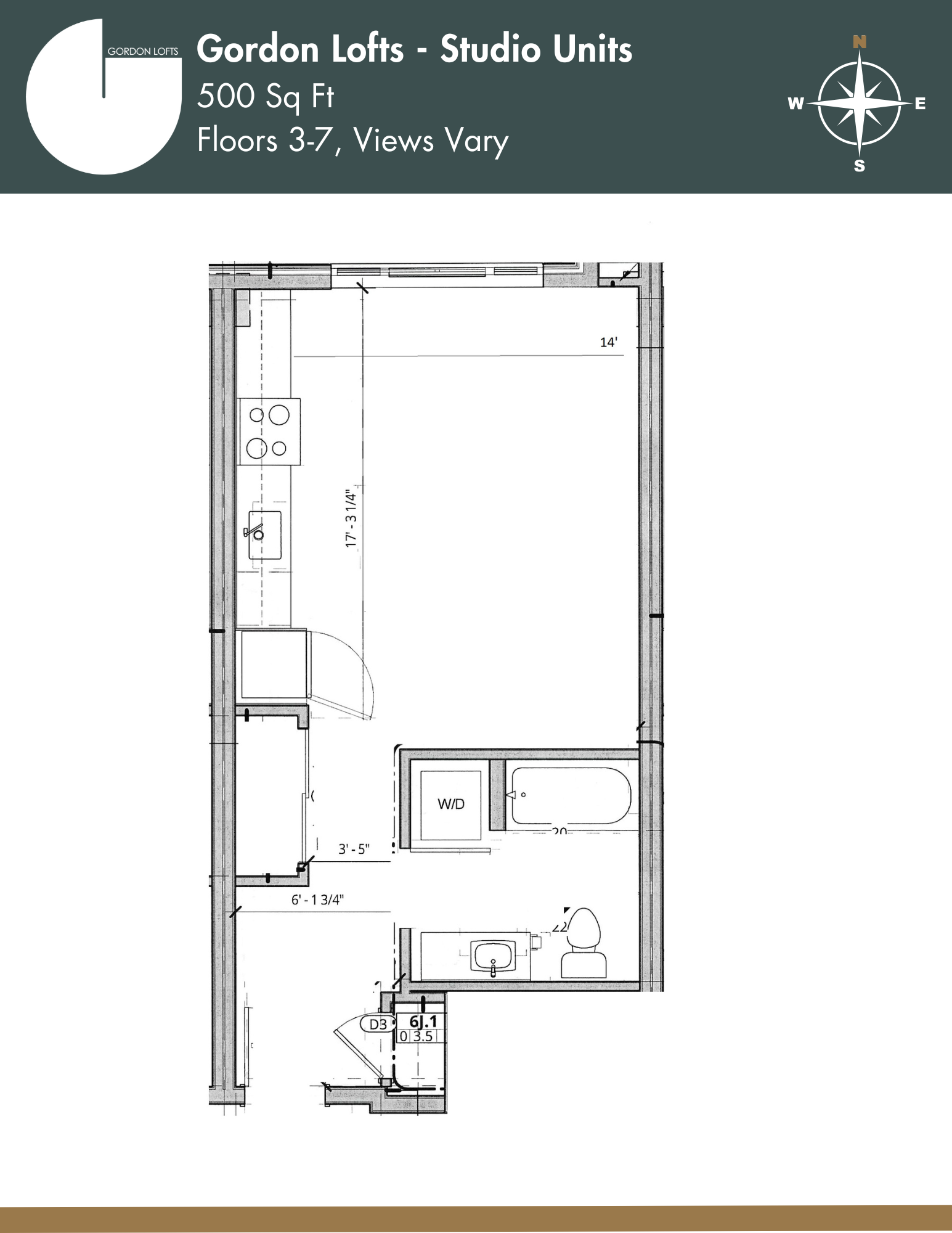 The Pearl Unfurnished floor plan