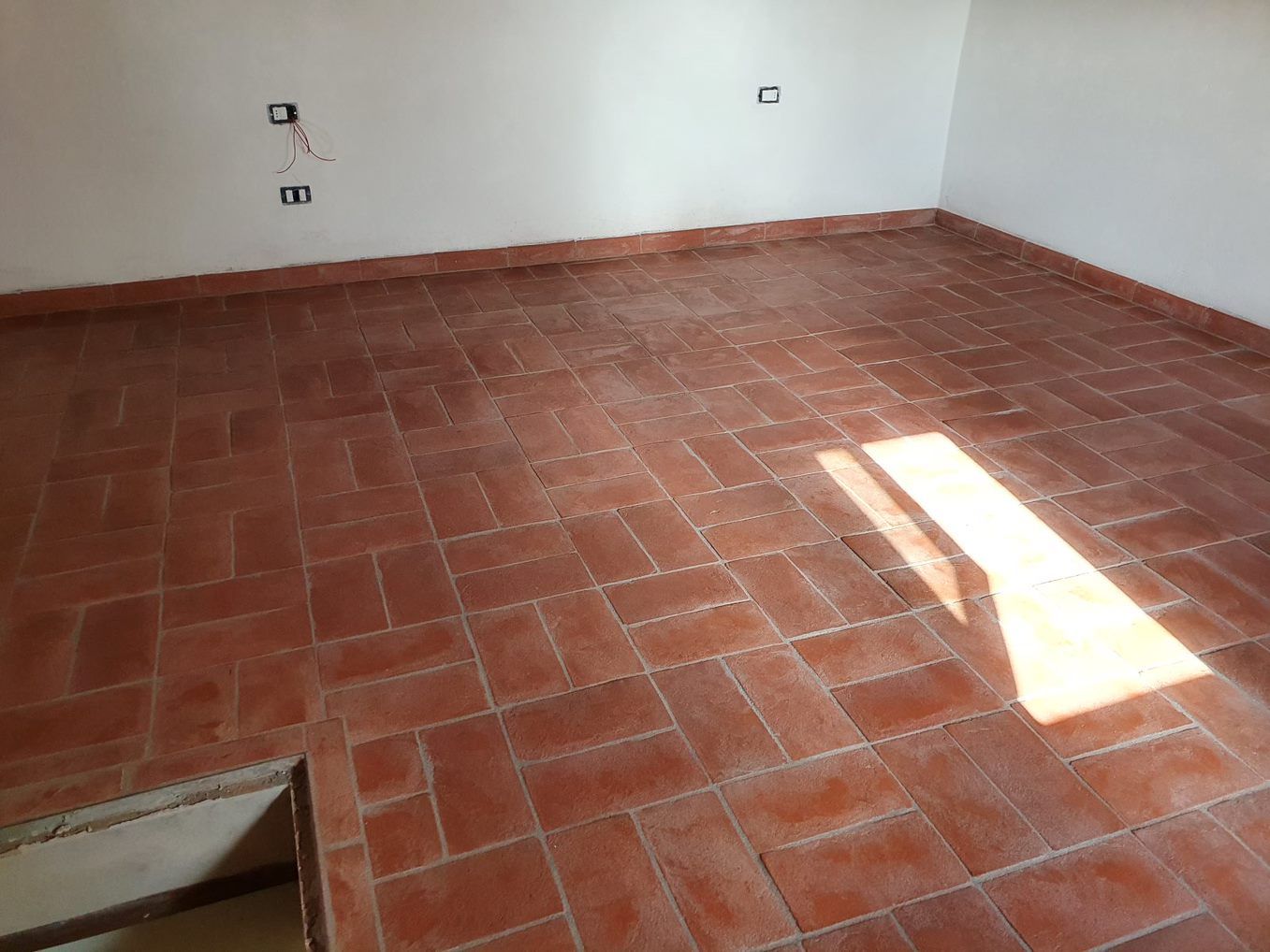 pavimento in cotto dopo il trattamento