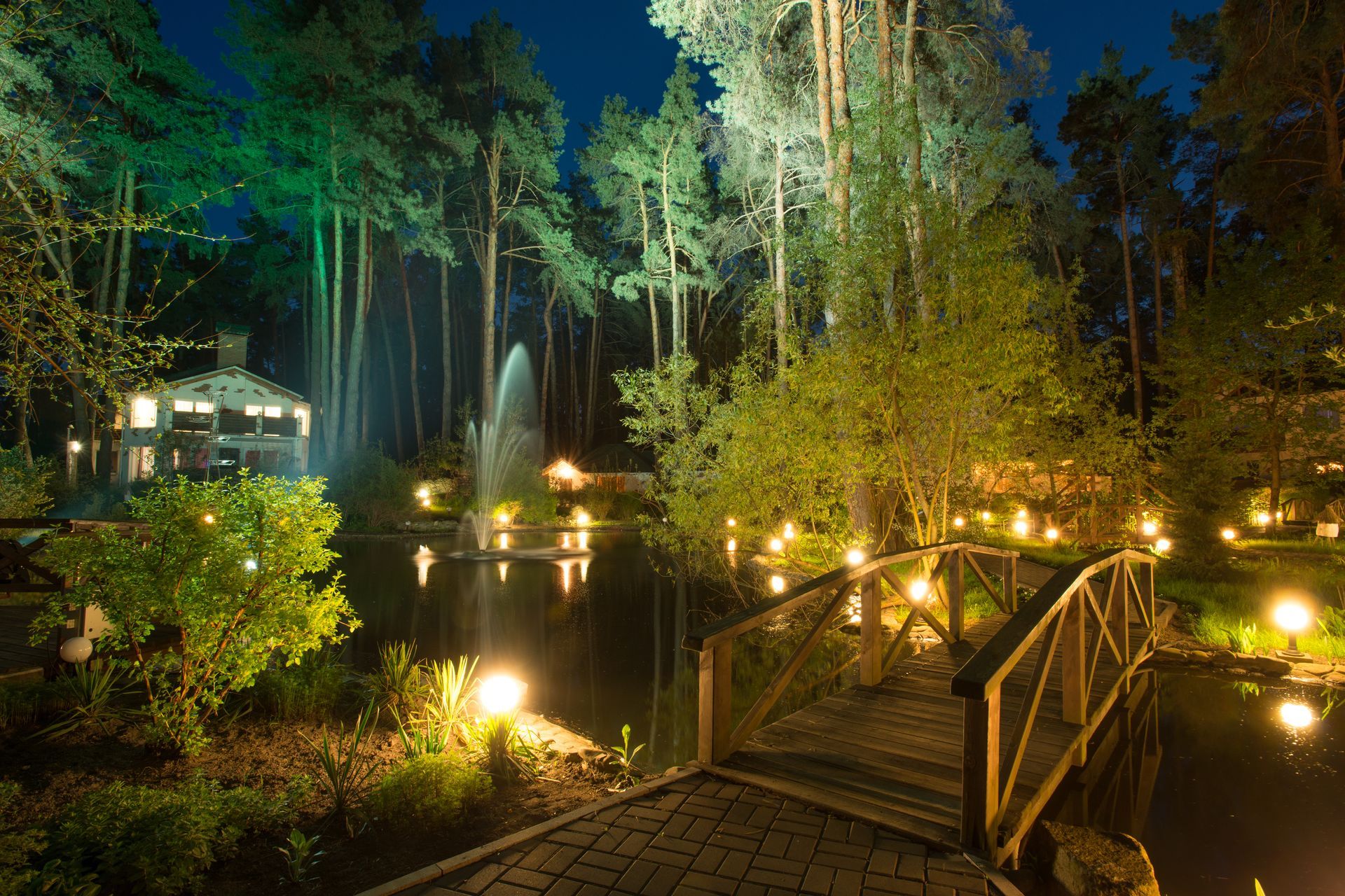 Lighting in Garden