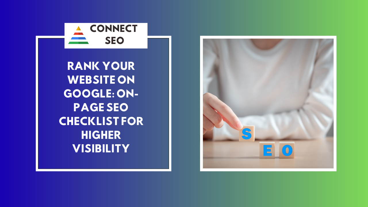 Rank Your Website | On-Page SEO Checklist for Higher Visibility
