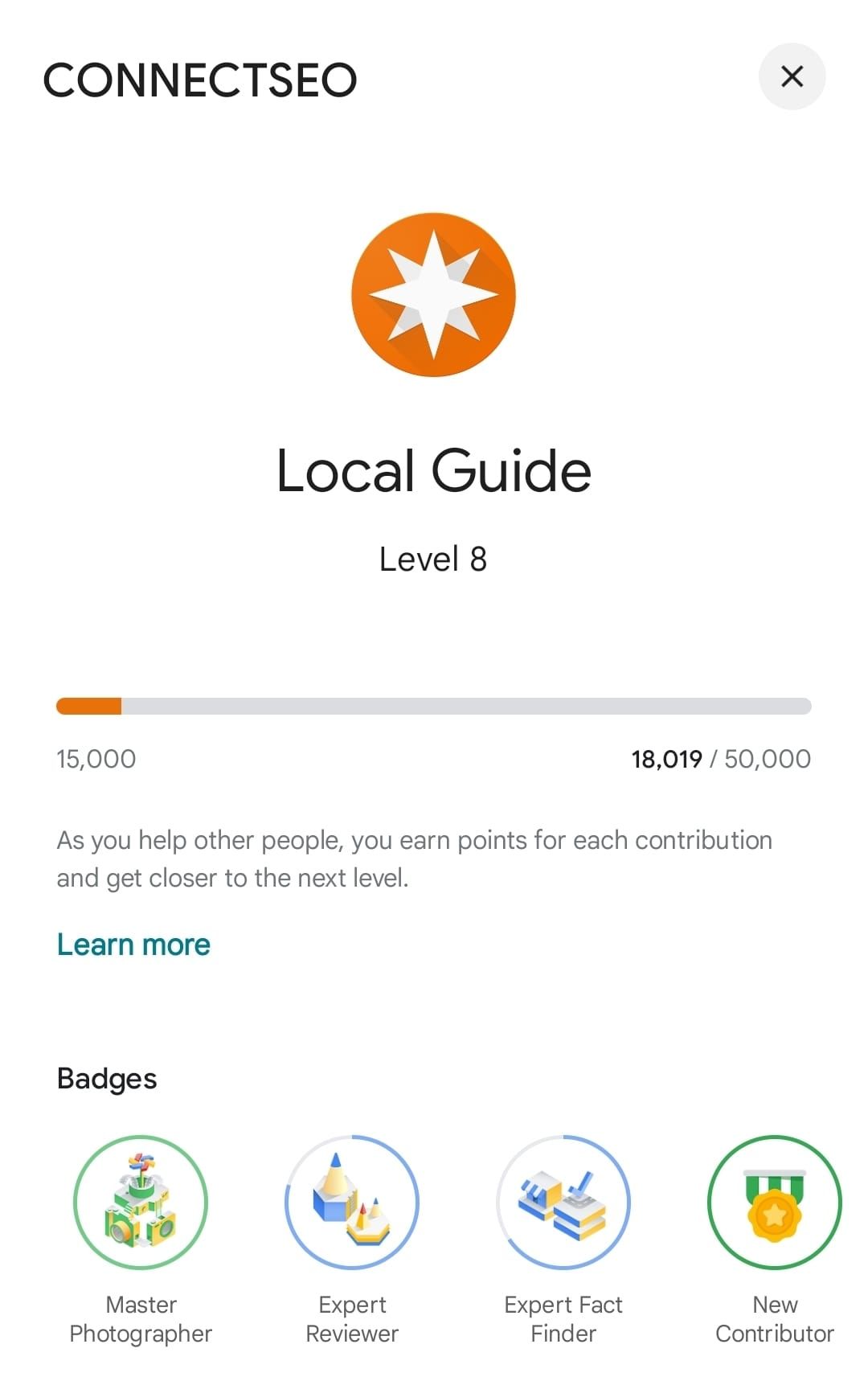 Google level 8 contributor