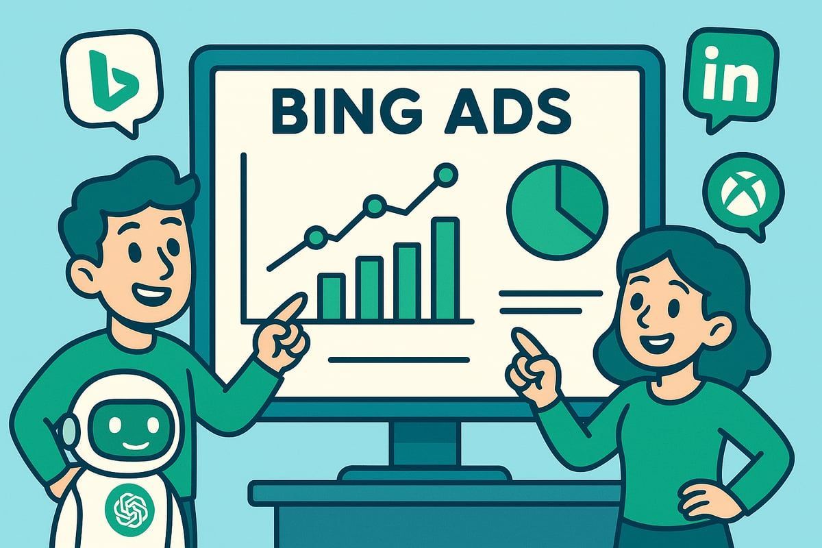 Two people pointing at a 