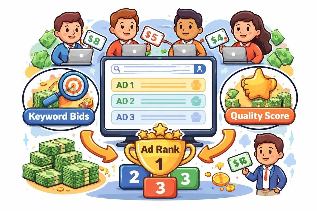 THE AUCTION SYSTEM BEHIND THE CLICKS 