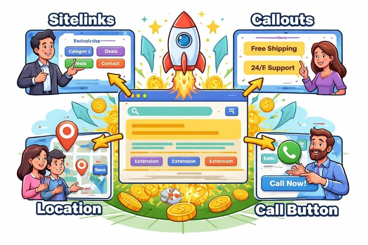 AD EXTENSIONS ENHANCE PERFORMANCE 