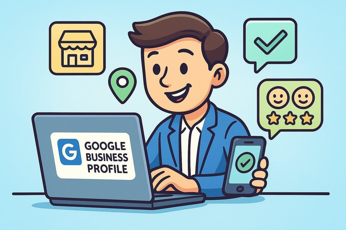 Man using laptop with 