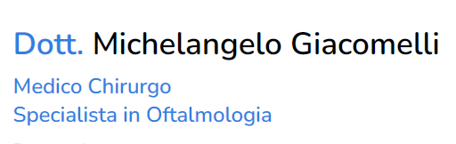 Oculista Michelangelo Giacomelli  logo