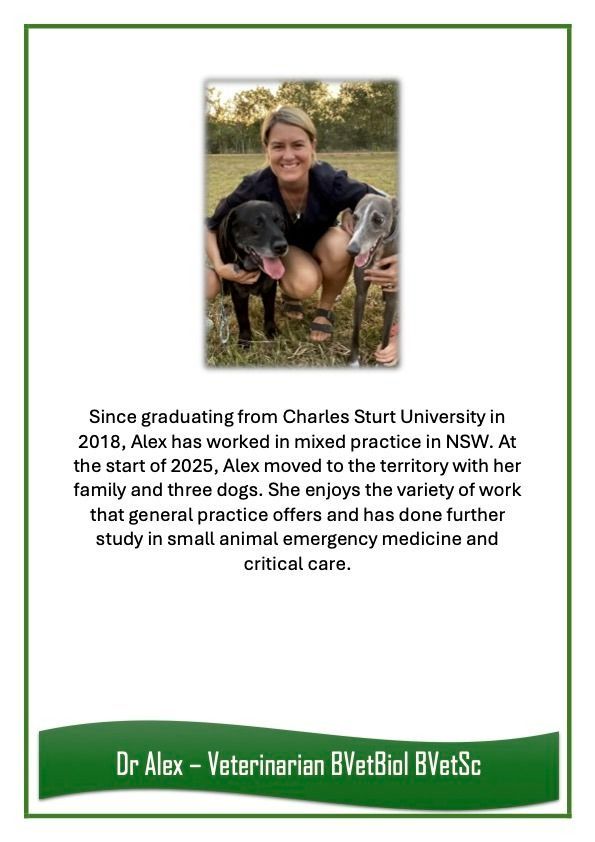 Dr Alex — University Avenue Veterinary Hospital in Durack, NT