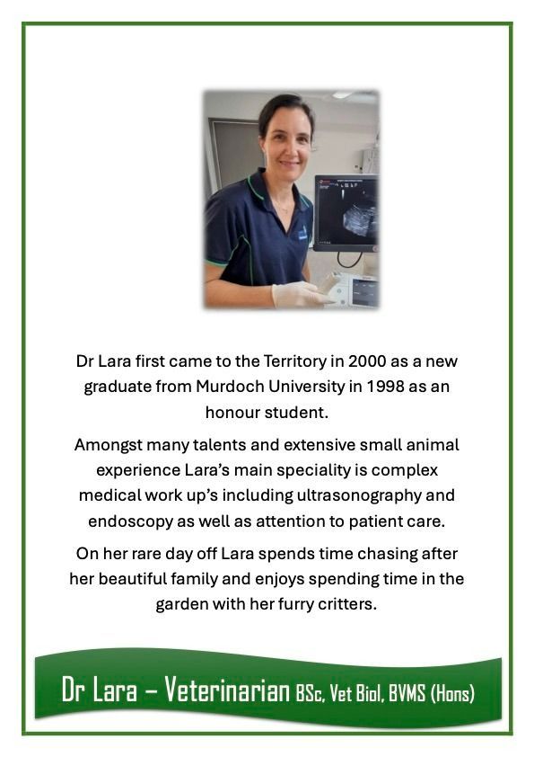 Dr Lara — University Avenue Veterinary Hospital in Durack, NT