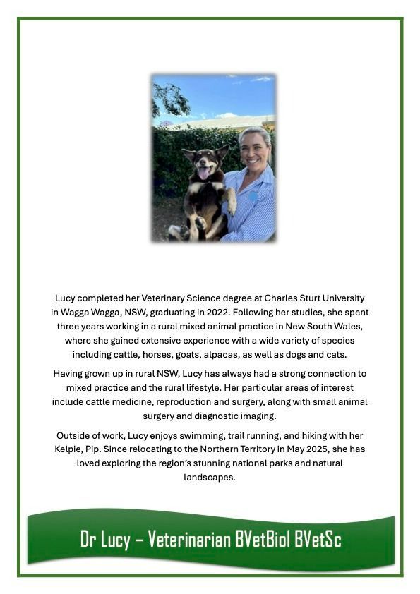Dr Lucy — University Avenue Veterinary Hospital in Durack, NT