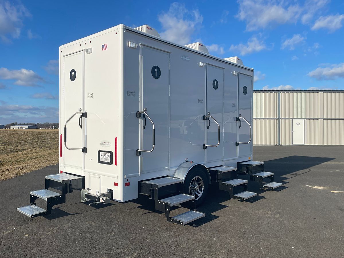 portable restroom trailer exterior 2