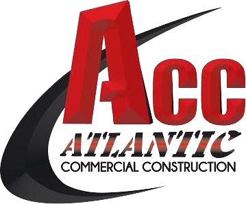 The logo for acc atlantic commercial construction