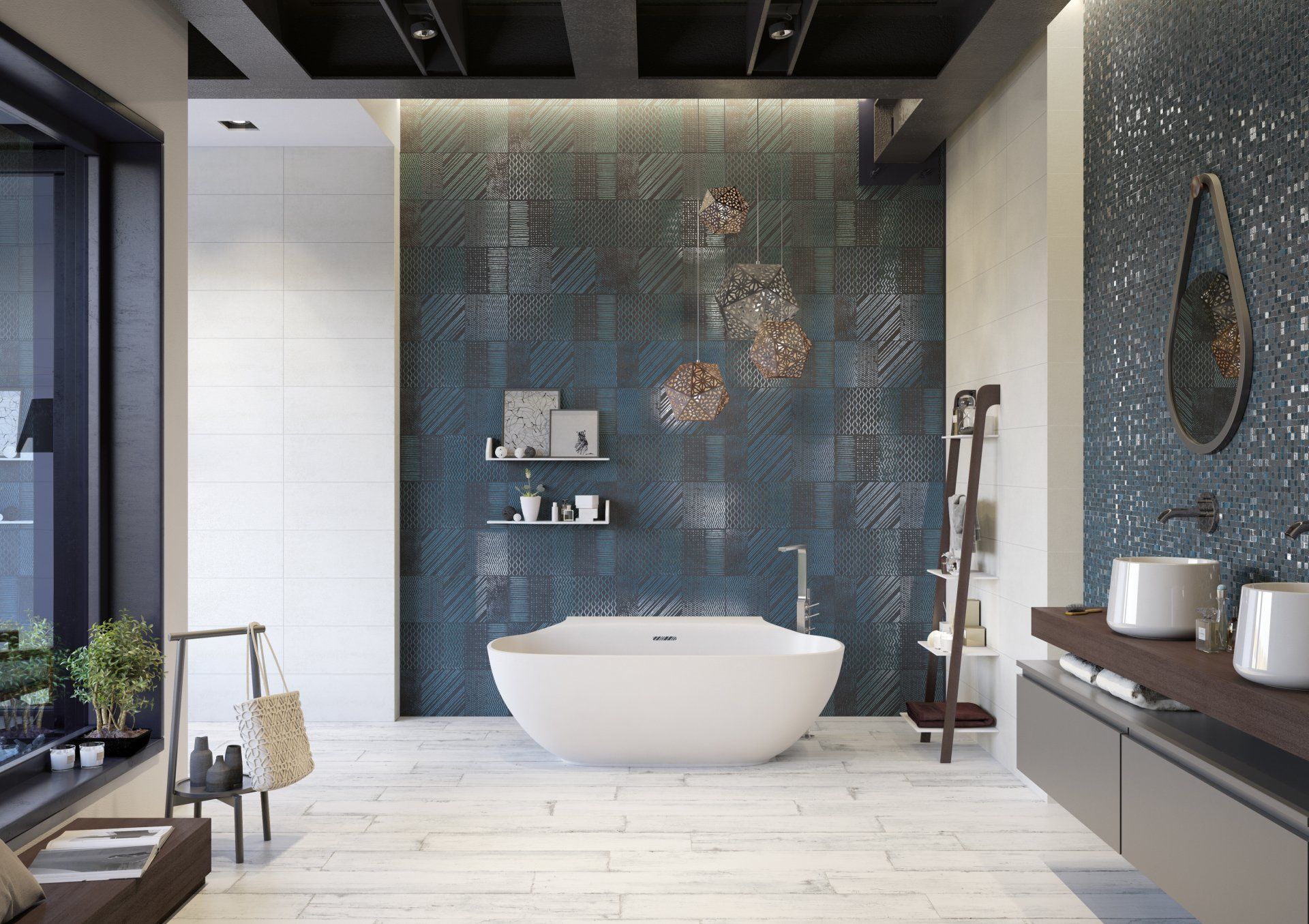 Show room con soluzioni di arredo per bagni