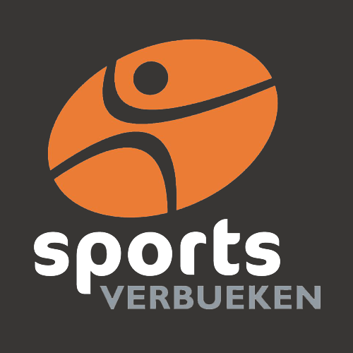 Een logo voor een bedrijf genaamd sportverbueken