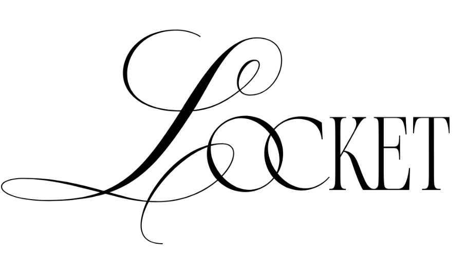 A black and white logo for louise mae on a white background.