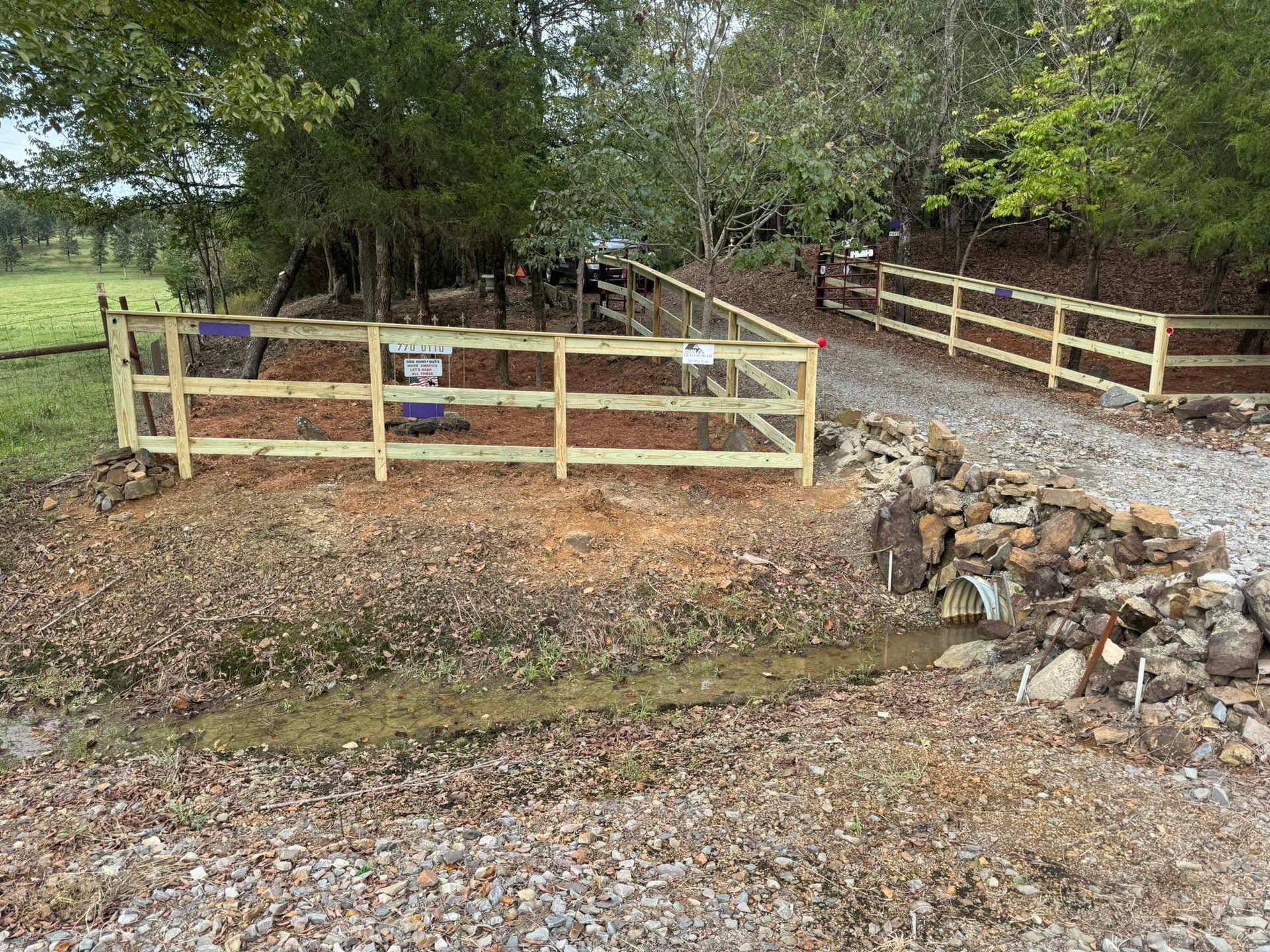 Wooden fence photo installation by J&S Fence in Conway, Arkansas