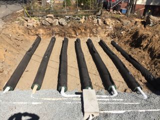 New Concrete Septic Tank — Rockaway, NJ — CM Landscape Services LLC