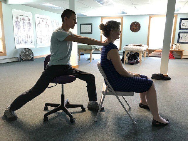 Course — Woman Demonstrating Massage in Waldoboro, ME