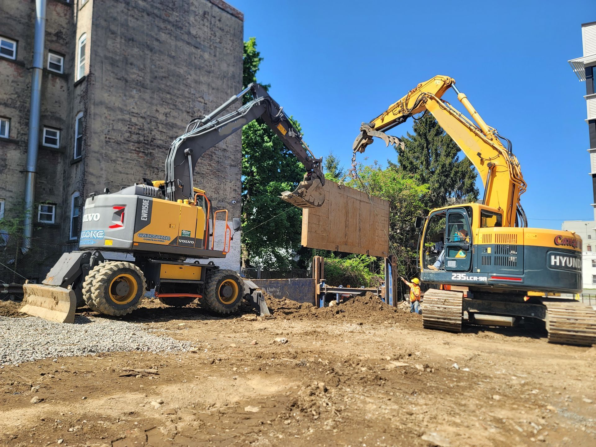 Heavy Equipment for Tank Replacement — Westchester County, PA — Northeast Environmental Heavy Equipment for Tank Replacement — Westchester County, PA — Northeast Environmental