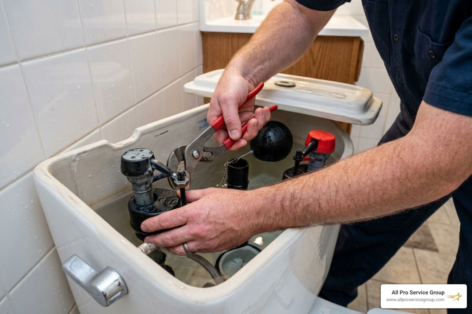 changing toilet valve