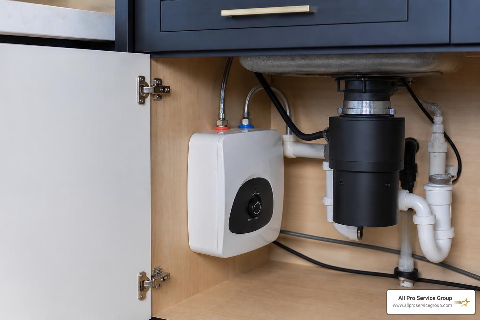 mini electric tankless water heater under sink