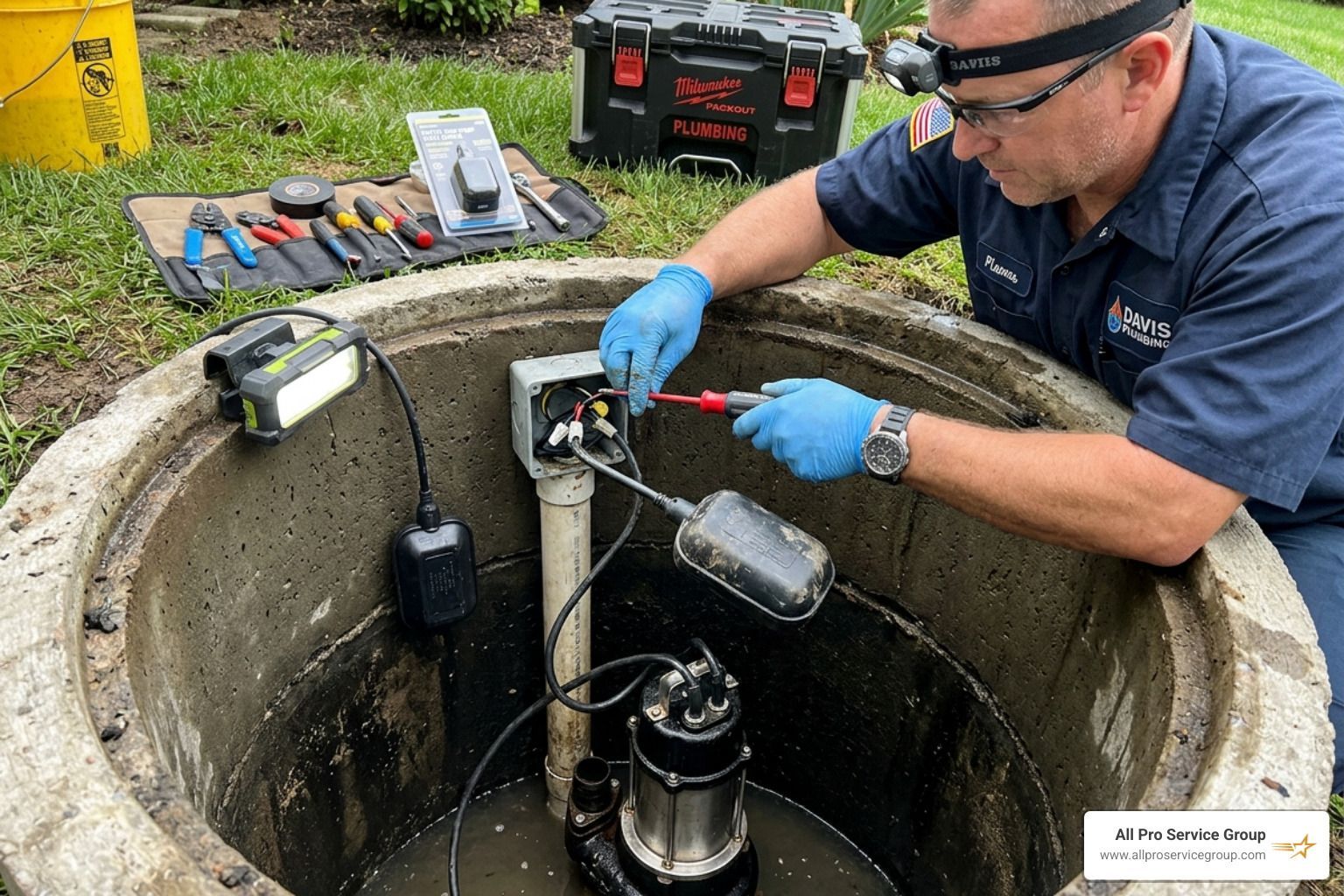 septic tank float switch replacement