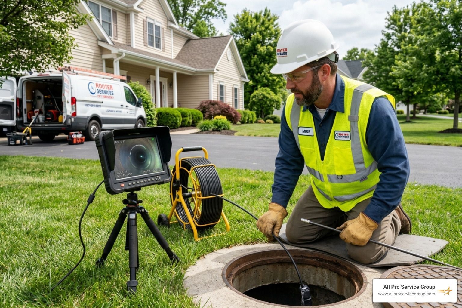 sewer services professional inspection - sewer services